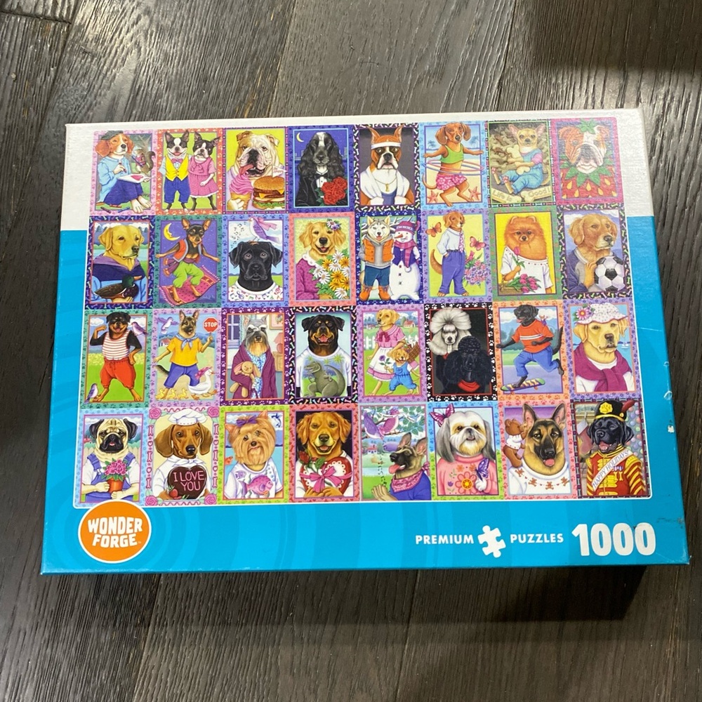 Dog Pet  Puzzle - 1000 Pieces - Colorful Design